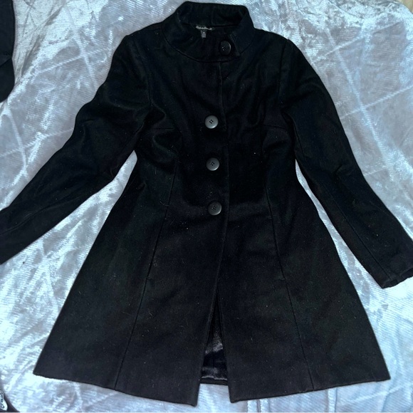 WARM CASHMERE LIKE TRENCH COAT - Picture 1 of 6